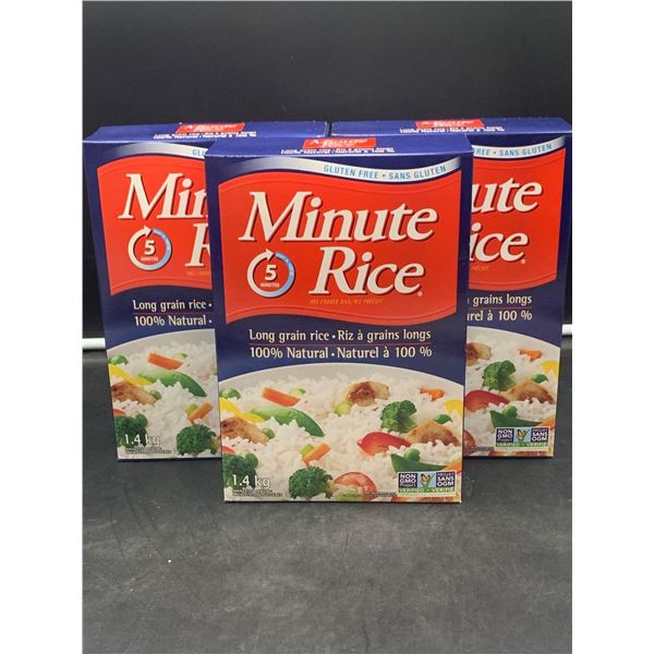 Minute Rice- Long Grain Rice (3 x 1.4kg)