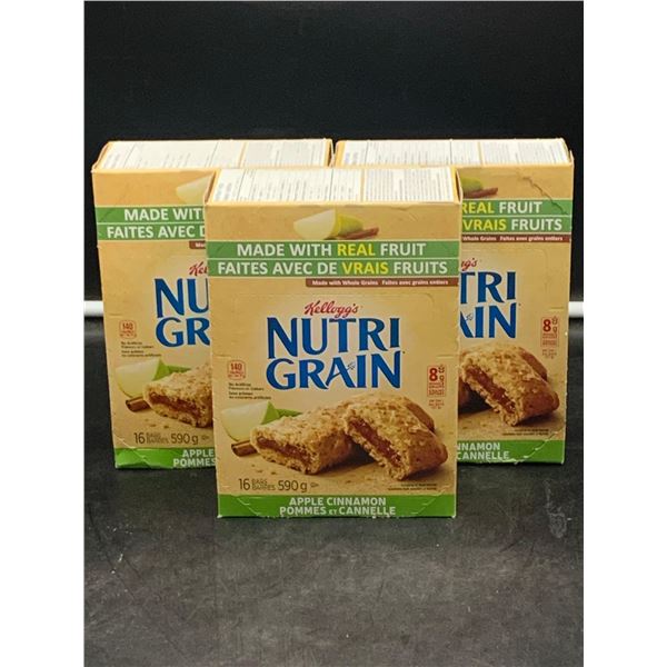 Kellogg's Nutri Grain-Apple Cinnamon (3-16 x 37g)