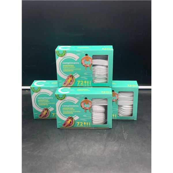 Compliments Assorted Plastic Cutlery (4 x 72)