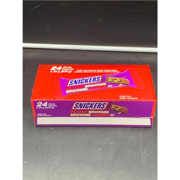Snickers Peanut Brownie Candy Bars (24 x 34g)
