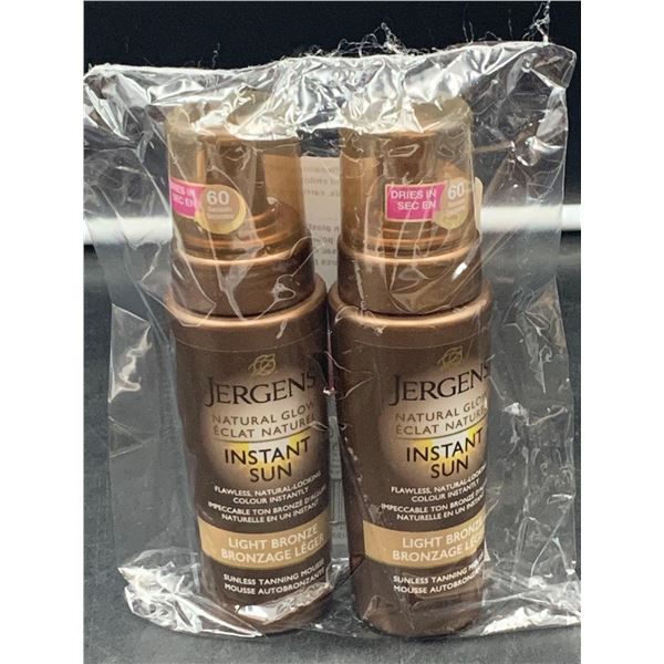Jergens Instant Sun Sunless Tanner (2 x 180ml) Light Bronze