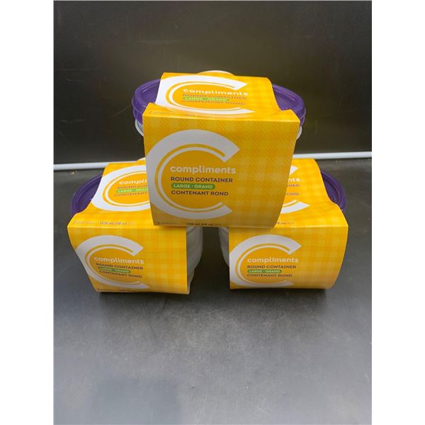 Compliments Round Container-Large (3 x 2)