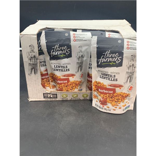 Three Farmers Lentils-Barbecue (12 x 140g)