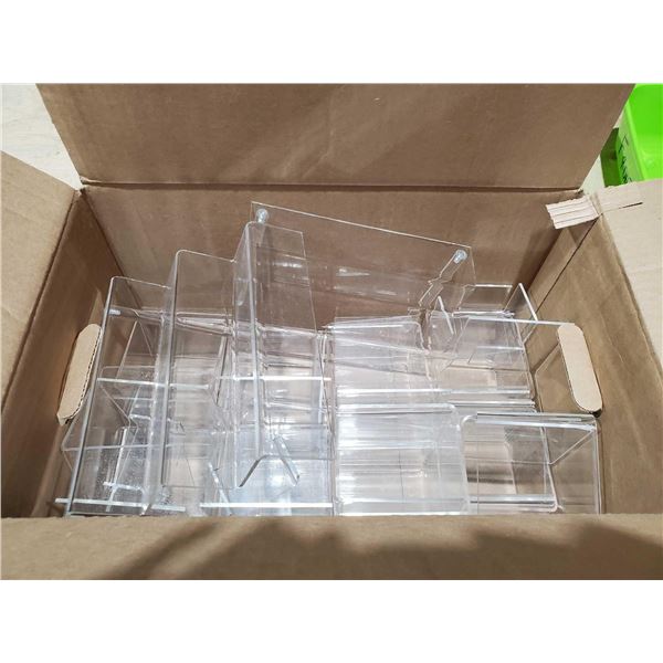 Box Lot of Small Acrylic Retail Display Risers