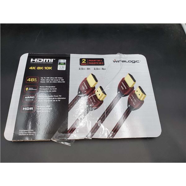 Wirelogic HDMI 4K Cable (2pk)