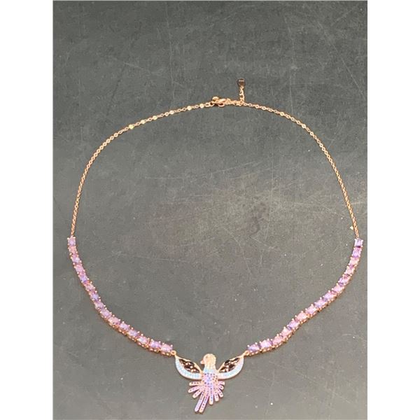 Natural Sapphire 7.40 Carat Multi Stone Cut Pendant & Chain with certificate value of $1600.00