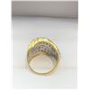 Image 2 : Natural Diamond Cluster Ring, 1.50 Carat Diamonds on 14kt gold /.925 silver with certificate value o