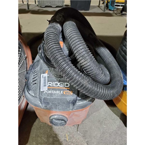 Ridgid portable shop vacuum 120 volt 4 gallon capacity