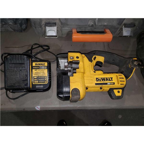 Dewalt 20 volt DCS 350 cordless threaded rod cutter c/w 1 battery,charger and carry bag