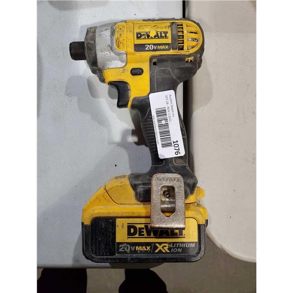 Dewalt 1/4" 20V Cordless Impact Driver with 20V Battery