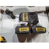 Image 1 : Dewalt Battery Charger with 2 20V Batteries