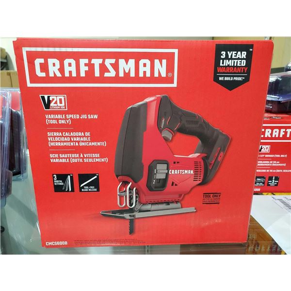 NEW Craftsman V20 Varriable Speed Jig Saw - TOOL ONLY