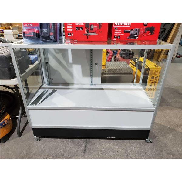 Rolling Glass Display Cabinet