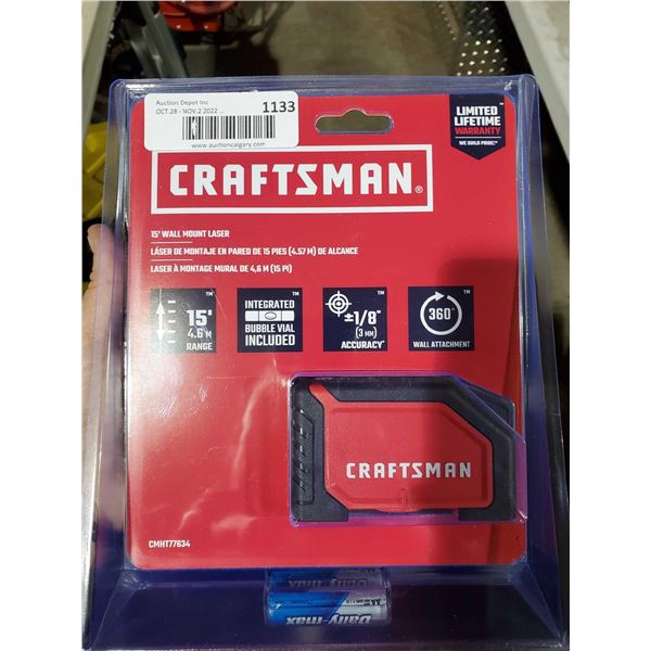 NEW Craftsman 15' Wall Mount Laser