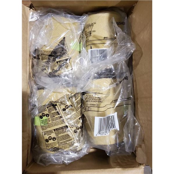 Lot of 4 100 Disc rolls 3m Paper Disc Roll 236U P220 Grain