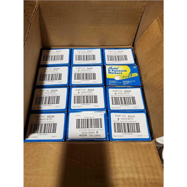 Lot of 12 Boxes of 12 Per Box Markal Paint Sticks Total Count 144