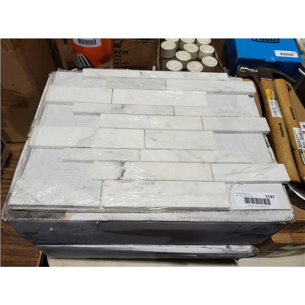White Tone - Marble Backsplash Tile 10 tiles per box