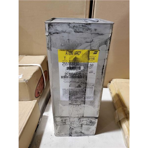 Atom Arc 7018 - 3/16 welding electrode sealed 50 lbs can
