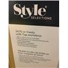 Image 3 : Style Selection 24.75 Inch Vanity Cabinet with sink and matching mirror set - NEW in Box