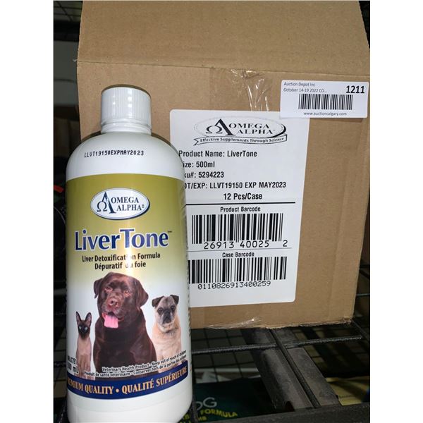 Omega Alpha Liver Tone Case lot of 12 x 500ml