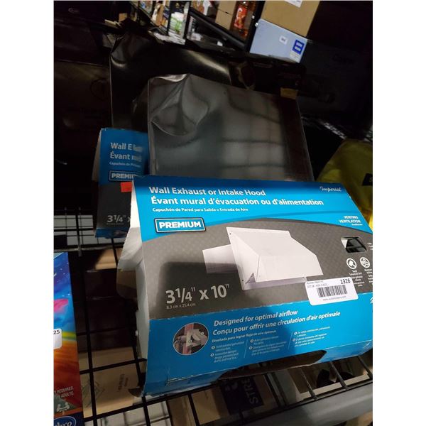 Imperial Premium Wall Exhaust or Intake Hood - Lot of 2