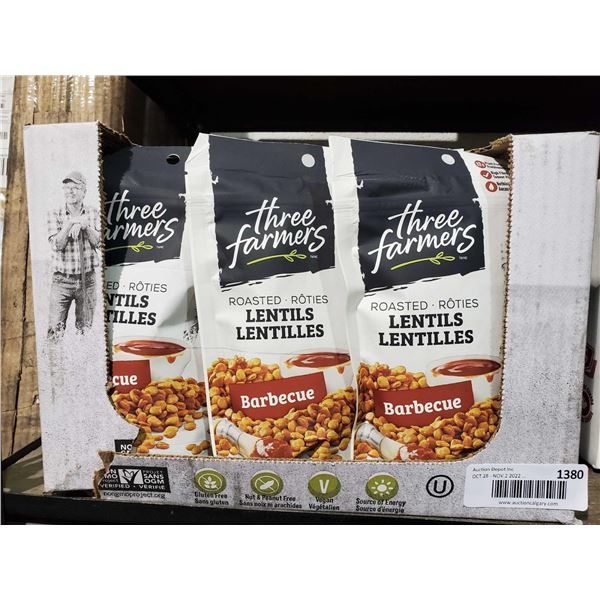 Three Farmers Lentils-Barbecue (12 x 140g)