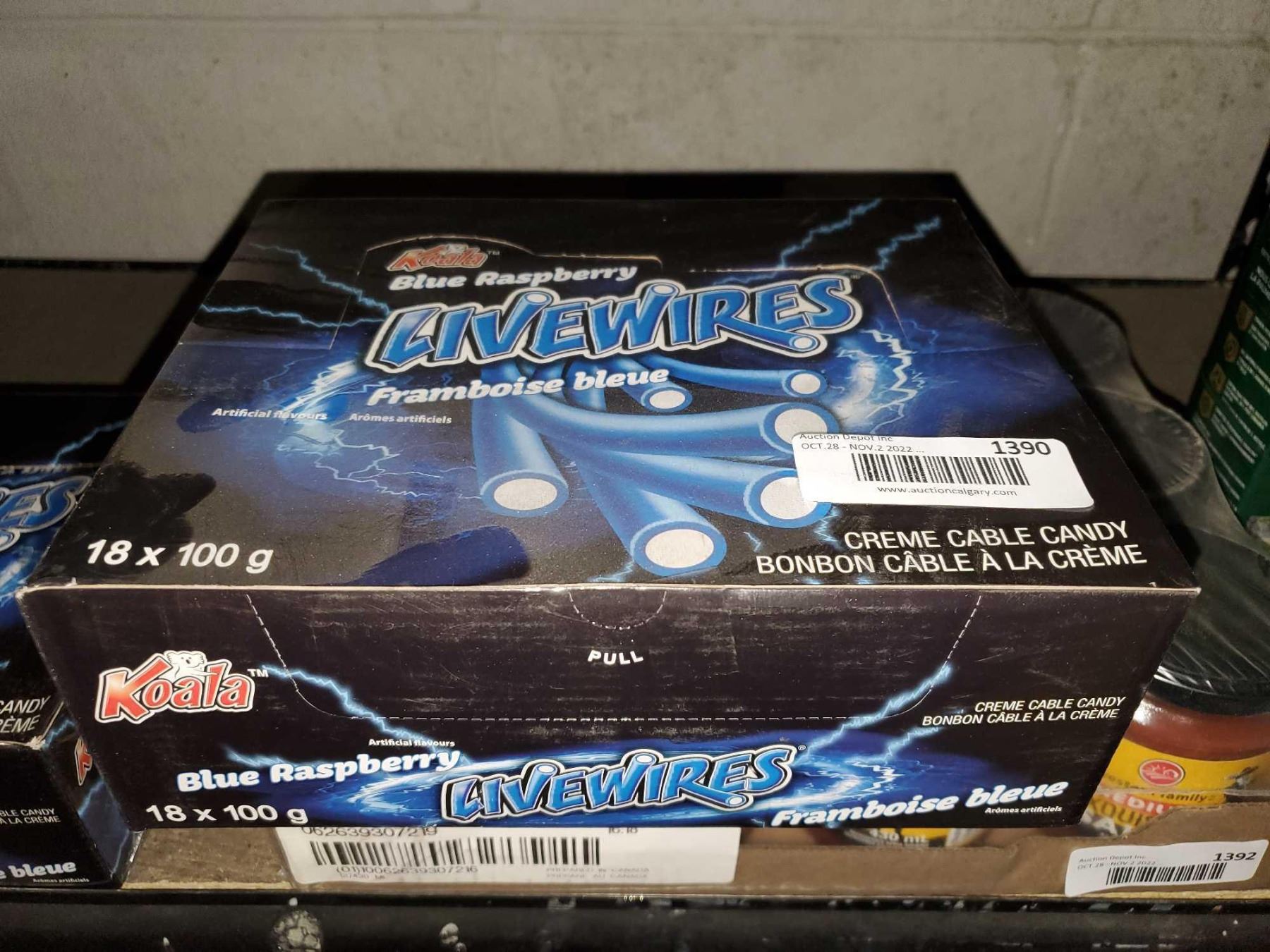 Old Blue Raspberry Candy Livewires Blue Raspberry Candies 18x100g