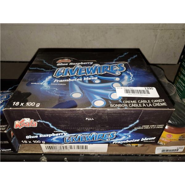 Livewires Blue Raspberry Candies 18x100g