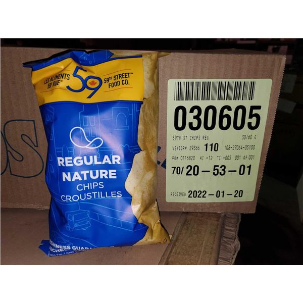 59th Street Regular Potato Chips 30x60g