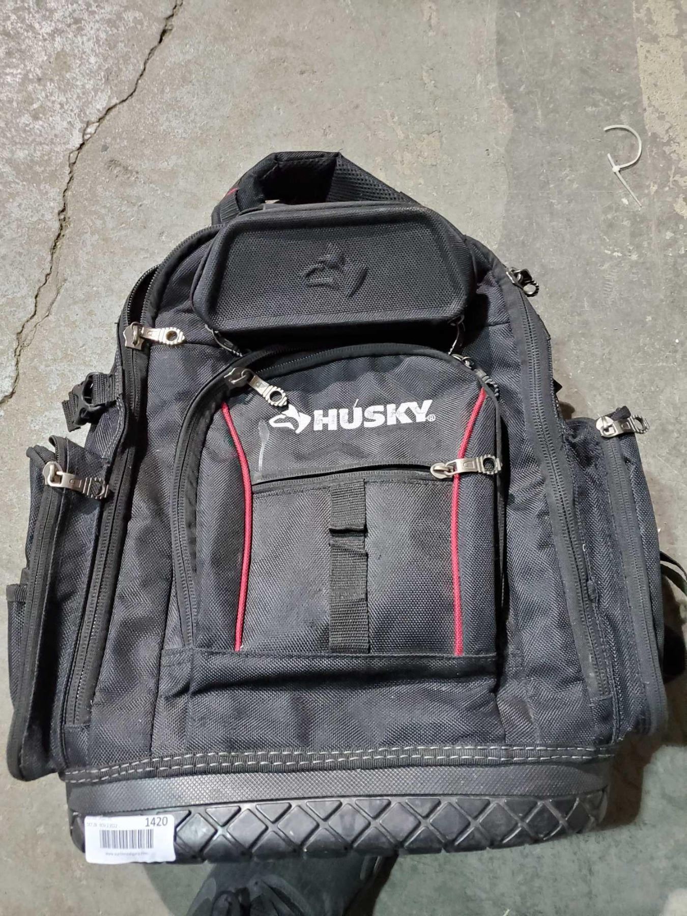 Husky Tool Backpack - OUT OF BOX - SOLD AS IS