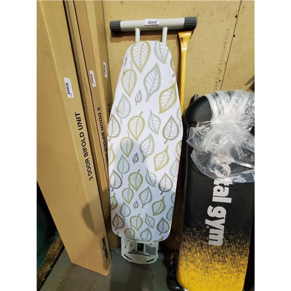 Full Size Colapsable Ironing Board with iron Holder & Padded Cover - OUT OF BOX - SOLD AS IS