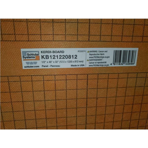 Schluter Systems Kerdi-Board 1/2x48x32"