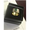 Image 2 : 14K YG Square Emerald & Diamond Ring, Emerald Weight .85 CT, Diamond Weight 50 CT, 9.1g