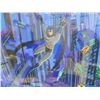 Image 2 : Framed Signed & Numbered Batman Print by Melanie Taylor Kent 31/50 - 46" x 31"