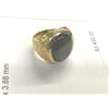 Image 2 : 14K YG Black Star Sapphire 9.6 CT 22.9 g - Replacement Value $3,450.00