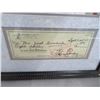 Image 2 : Framed Harry Carey Photo w/Bank Check - 21" x 15"