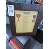 Image 1 : Framed Final Inspection Poem Artist Unknown