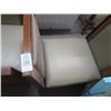 Image 2 : 2-Mahogany Grey Padded Benches - 2 X $