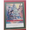 Image 2 : Framed Mickey Mouse Christmas 13" x 15", Leather Walt Disney Portfolio