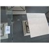 Image 2 : Sculptured Plaster Glasstop 3 Pc. Hall Table & Side Table Set - Missing 1 Glasstop
