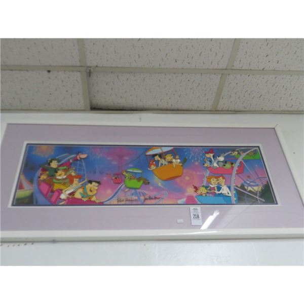 Jetsons Art Autographed Bill Hanna & Joe Barbara - 22" x 48"
