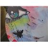 Image 2 : Contemporary Round Wall Art of Woman 36"