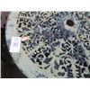 Image 2 : Black Ornamental Cast Aluminum Round Patio Table w/2 Chairs