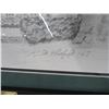 Image 2 : Framed Pencil Drawing of Cutler Hall Ohio St. University by Ploglofs - 21" x 17"