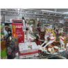 Image 2 : Shelf Lot of Holiday Décor & Painted Wine Bottles