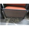 Image 2 : 2-Wood w/Rattan Padded Patio Armchair w/Ottoman - 2 X $