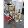 Image 1 : Mixed Metal Art Deco Floral Motif Floor Lamp