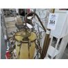 Image 2 : Mixed Metal Art Deco Floral Motif Floor Lamp