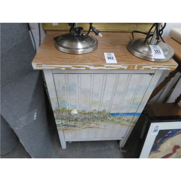 Seaside Painted Small Cabinet