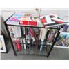 Image 1 : Black Metal/Glass 3 Shelf Display